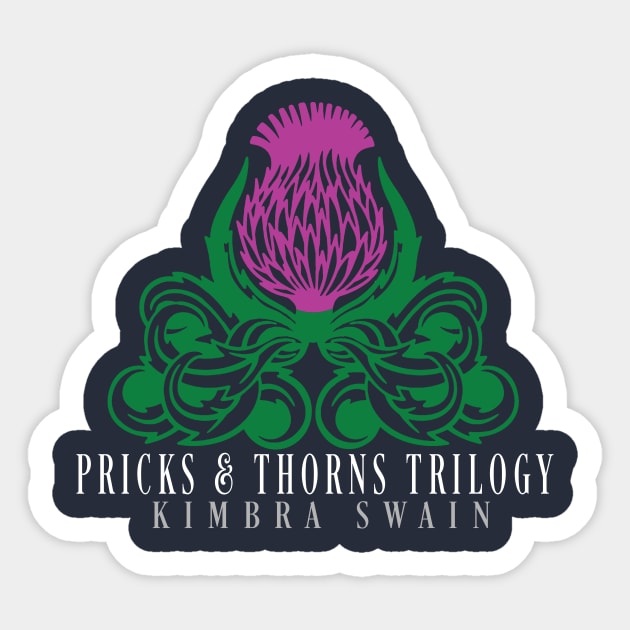 Pricks and Thorns Trilogy Sticker by KimbraSwain